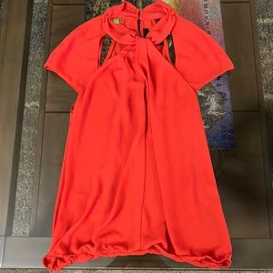 BCBG orange blouse size XS